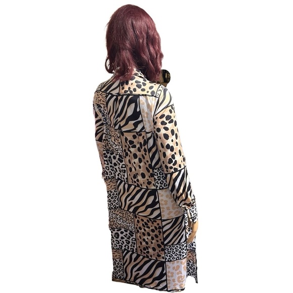 ModX Animal Multi-Print Dress, NWT, Size L - Picture 4 of 4